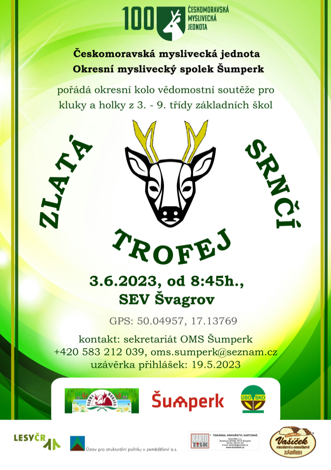 ZLATÁ SRNČÍ TROFEJ 3. 6. 2023 ŠVAGROV