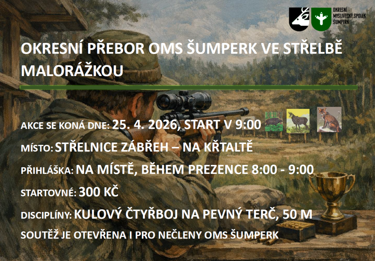 OKRESNÍ PŘEBOR OMS ŠUMPERK VE STŘELBĚ MALORÁŽKOU